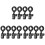 12Pcs Black Universal Microphone Clips with 270 Rotation for Home Use 2