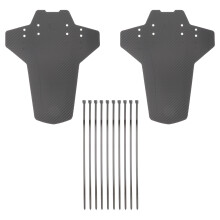 10Pcs Road Bike Mudguard Black Durable Protective Mud Guard for Bikes