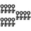 12Pcs Black Universal Microphone Clips with 270 Rotation for Home Use 7