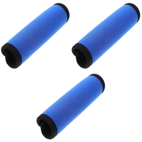 3Pcs Blue Neoprene Travel Bag Handle Covers Comfort Grip Handle Wraps 2