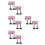 16 Pcs American Flags With Pole Mini Soldier Building Blocks Set 6