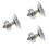 3Pcs Multi Color Bathroom Drainer Set Up Waste Plug for Basin Overflow 4