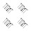 24Pcs Black Mini Zen Garden Rake Tools Plastic Sandbox Accessories 10