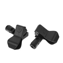 4St Compacte Plastic Mic Clips Zwart Voor Draagbare Microfoonstandaard