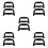 10Pcs Universal Plastic Wagon Handle Replacement for Shopping Cart Use 10
