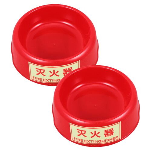 2Pcs Glow in Extinguisher Stand Plastic Base for Home Use