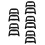 10Pcs Universal Plastic Wagon Handle Replacement for Shopping Cart Use 5