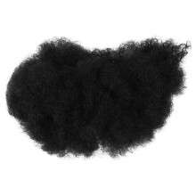 2Pcs Black Afro Wigs Curly Synthetic Fiber Sport Party Cosplay