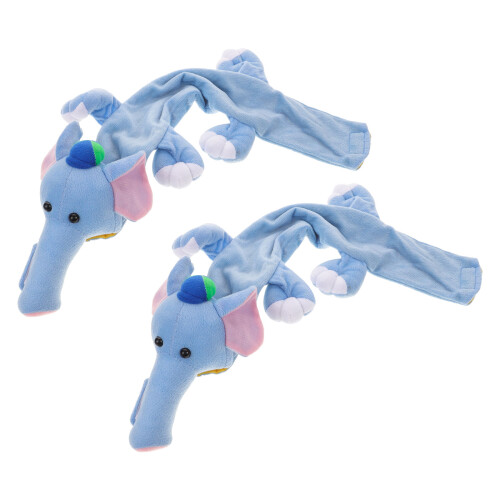4Pcs Cute Elephant Plush Stethoscope Neck Sleeve Soft Protective Cover 1