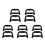 10Pcs Universal Plastic Wagon Handle Replacement for Shopping Cart Use 4