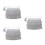 3Pcs Boho Silver Sequin Fringe Hip Scarf Belt for Dance Parties 8