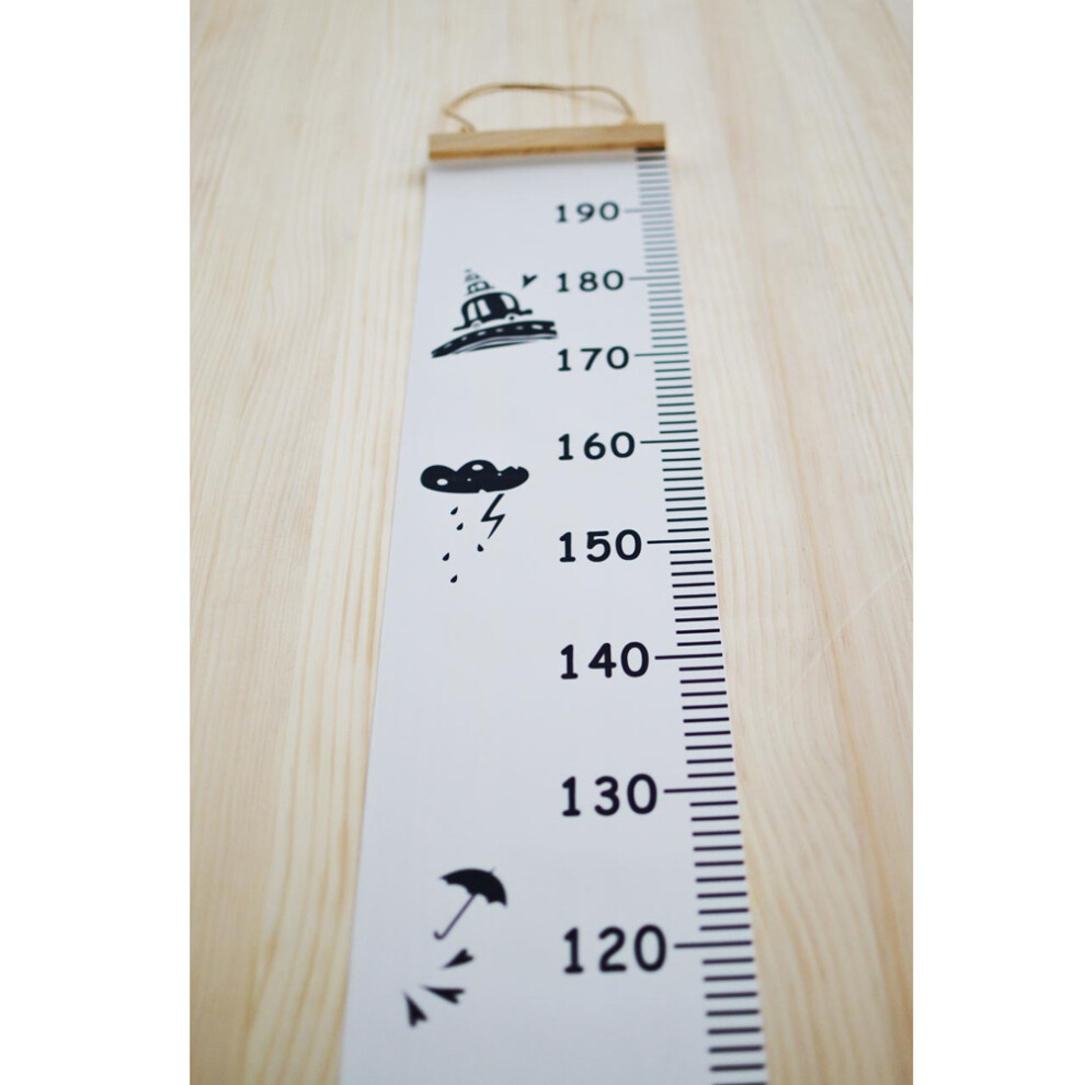 3Pcs Kids Height Measurement Ruler Wooden Growth Chart Transparent Vaguelly