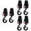 6Pcs Multipurpose Pink Stroller Hooks PP Plastic for Shopping Bags 8