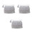 3Pcs Boho Silver Sequin Fringe Hip Scarf Belt for Dance Parties 5