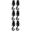 6Pcs Multipurpose Pink Stroller Hooks PP Plastic for Shopping Bags 9