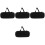 4 Pcs Microphone Case Portable Storage Pouch 3