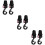 6Pcs Multipurpose Pink Stroller Hooks PP Plastic for Shopping Bags 10