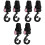 6Pcs Multipurpose Pink Stroller Hooks PP Plastic for Shopping Bags 5