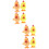 8 Pcs Clockwork Toy Model Plastic Mini Child 7