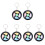 6 Pcs Hand Held Memory Training Game Keychain Educational Toy For Kids 2