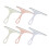 3sets Shower Squeegee For Glass Scraper Window Wiper 6pcs*3 10