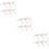 3sets Shower Squeegee For Glass Scraper Window Wiper 6pcs*3 9