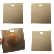 12Pcs Light Yellow Bread Bags Reusable for Sandwiches Pizza Pastries