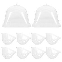 20Pcs Clear Garden Plant Protection Dome with Adjustable Ventilation