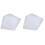 40Pcs White Transparent Plastic Template for DIY Kids Crafts Safe Use 2