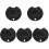5Pcs Black Cue Tip Shaper Pool Accessory Lightweight Aluminum Tool 2