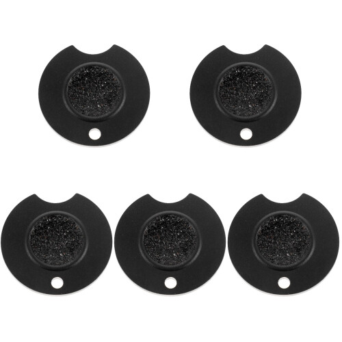 5Pcs Black Cue Tip Shaper Pool Accessory Lightweight Aluminum Tool 1