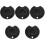 5Pcs Black Cue Tip Shaper Pool Accessory Lightweight Aluminum Tool 3