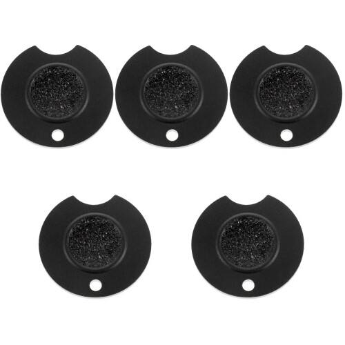 5Pcs Black Cue Tip Shaper Pool Accessory Lightweight Aluminum Tool 2