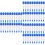3 Sets 20pcs Lip Stick Cosmetics Silica Gel Double Head 7