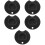 5Pcs Black Cue Tip Shaper Pool Accessory Lightweight Aluminum Tool 7