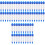3 Sets 20pcs Lip Stick Cosmetics Silica Gel Double Head 4