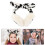 2Pcs Plush Warm Earmuff Rabbit Ears White Ear Cover Winter Use 9