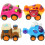 20Pcs Funny Compact Pull Back Car Toys Plastic Wear-Resistant Kids Use 10