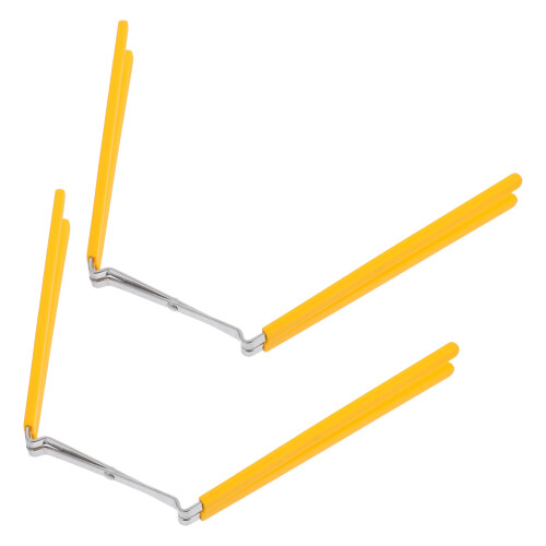 6Pcs Stable Stainless Steel Cooling Racks Foldable Yellow Cake Holder