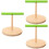 3Pcs Compact Wooden Bird Perch Stand Stable Base Parrot Training Rack 8