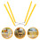 6Pcs Stable Stainless Steel Cooling Racks Foldable Yellow Cake Holder 11