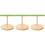 3Pcs Compact Wooden Bird Perch Stand Stable Base Parrot Training Rack 6