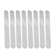 2 Count Stainless Steel Bending Bracelet Silver Metal Flat Cuff Blank