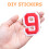 3 Sets Self-Adhesive Jersey Stickers Coloured Number Mailbox Decal 6