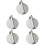 5Pcs Silver Stainless Burger Press Mold Patty Maker Easy Shape Tool 8