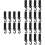 24Pcs Lightweight Black Stroller Hook Clips Durable Convenient Hooks 5
