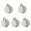 5Pcs Silver Stainless Burger Press Mold Patty Maker Easy Shape Tool 4