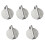 5Pcs Silver Stainless Burger Press Mold Patty Maker Easy Shape Tool 5