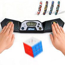 Professional Speed Cube Timer with Touch Control and Memory Function for Cup Stacking Competitions Black