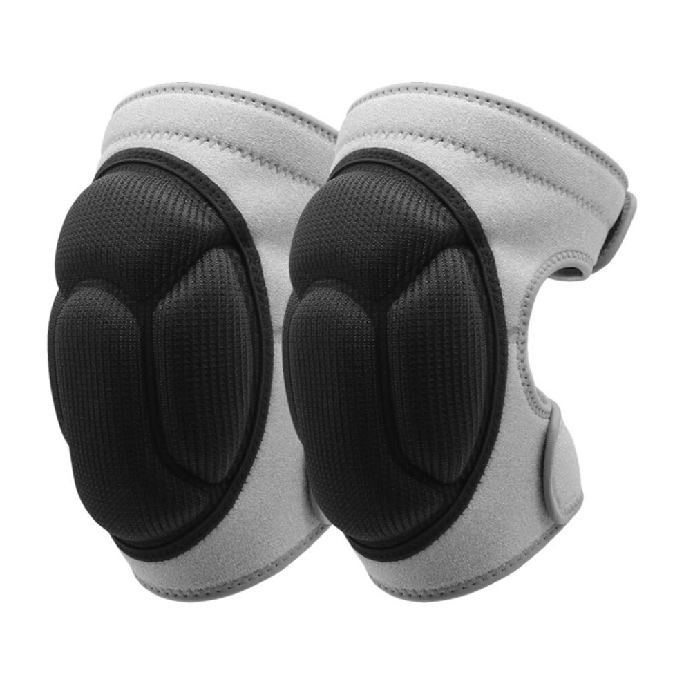 Knee Pads Collisionresistant Sponge Volleyball Knee Pads For Football Dance Roller Skating Size M 3340 Cm Grey 9187378251379